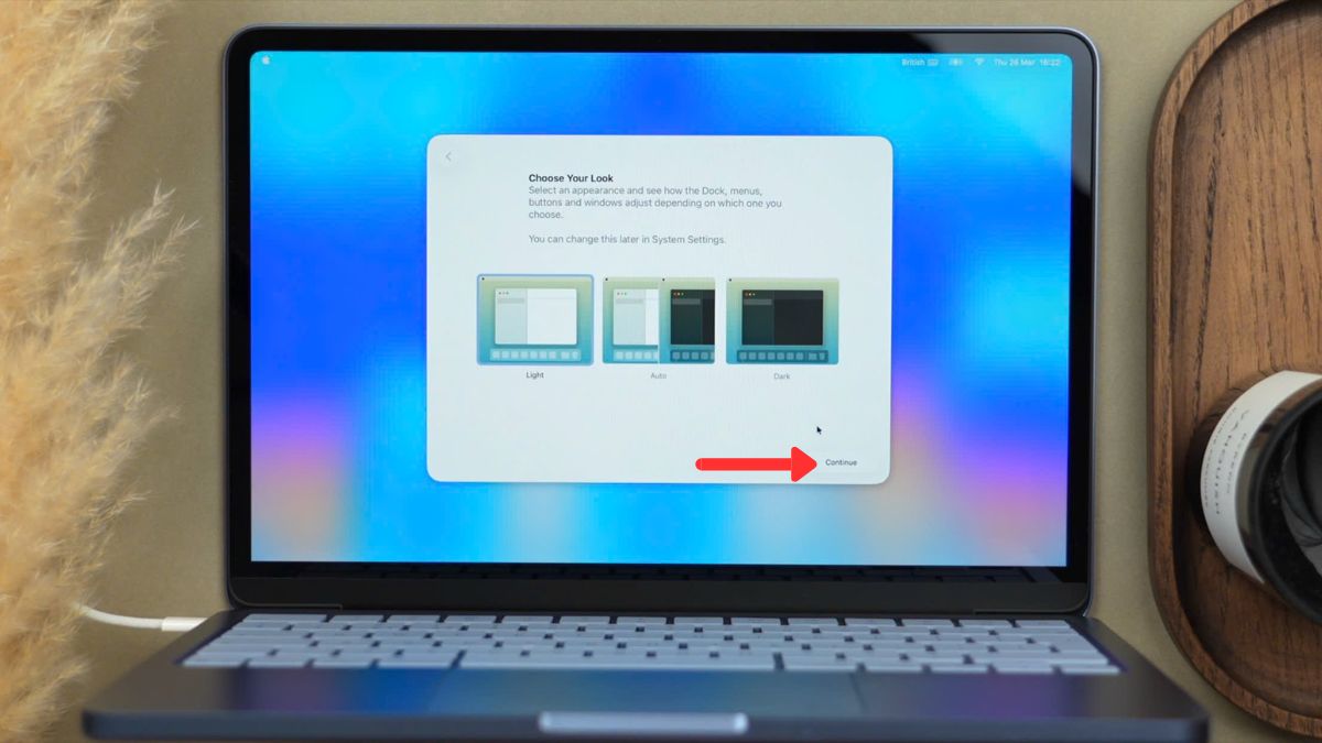 Lựa chọn giao diện MacBook Neo