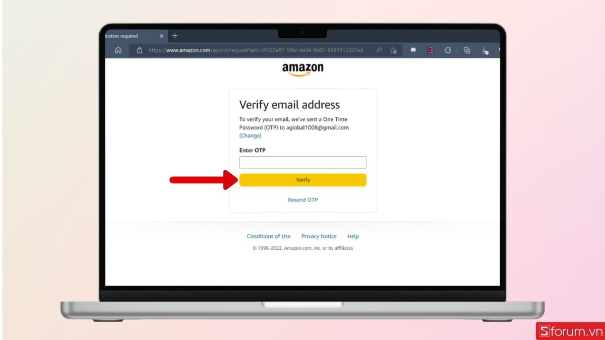 Tiến hành hoàn tất xác minh khi đăng ký