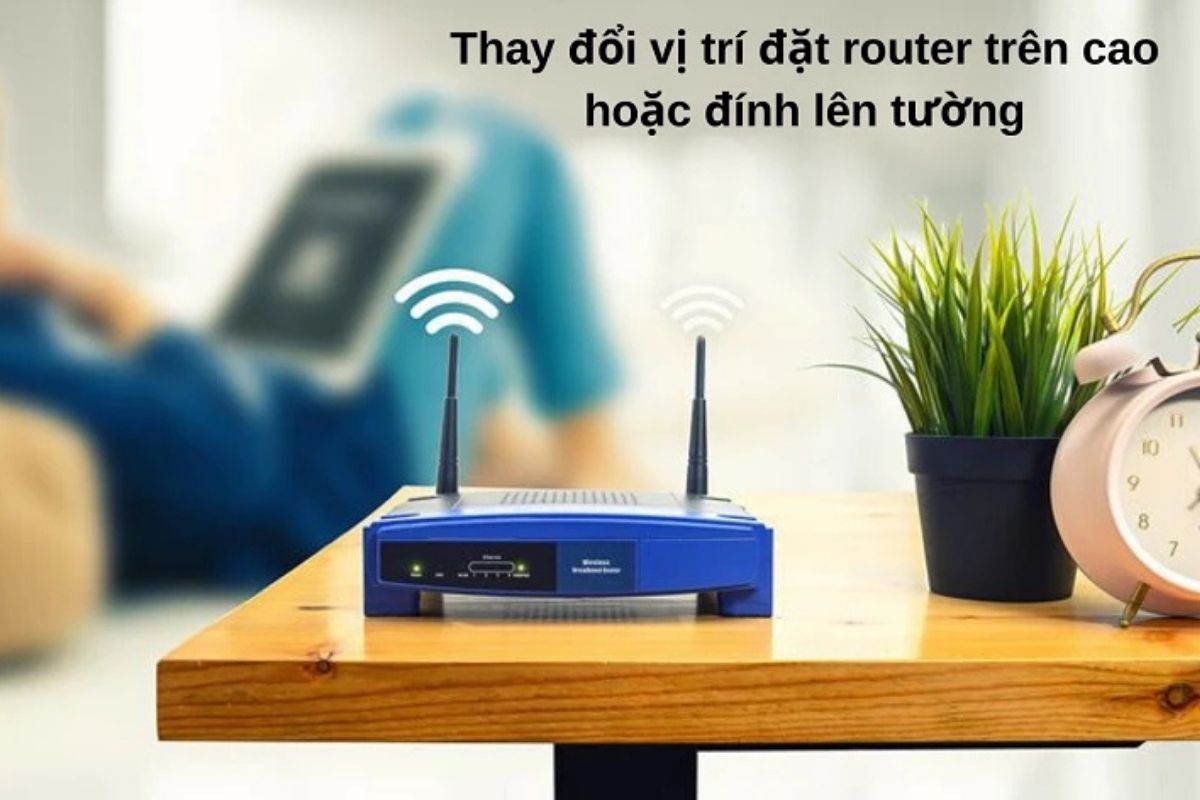 Thay đổi vị trí modem WiFi để khắc phục iPad vào mạng chậm