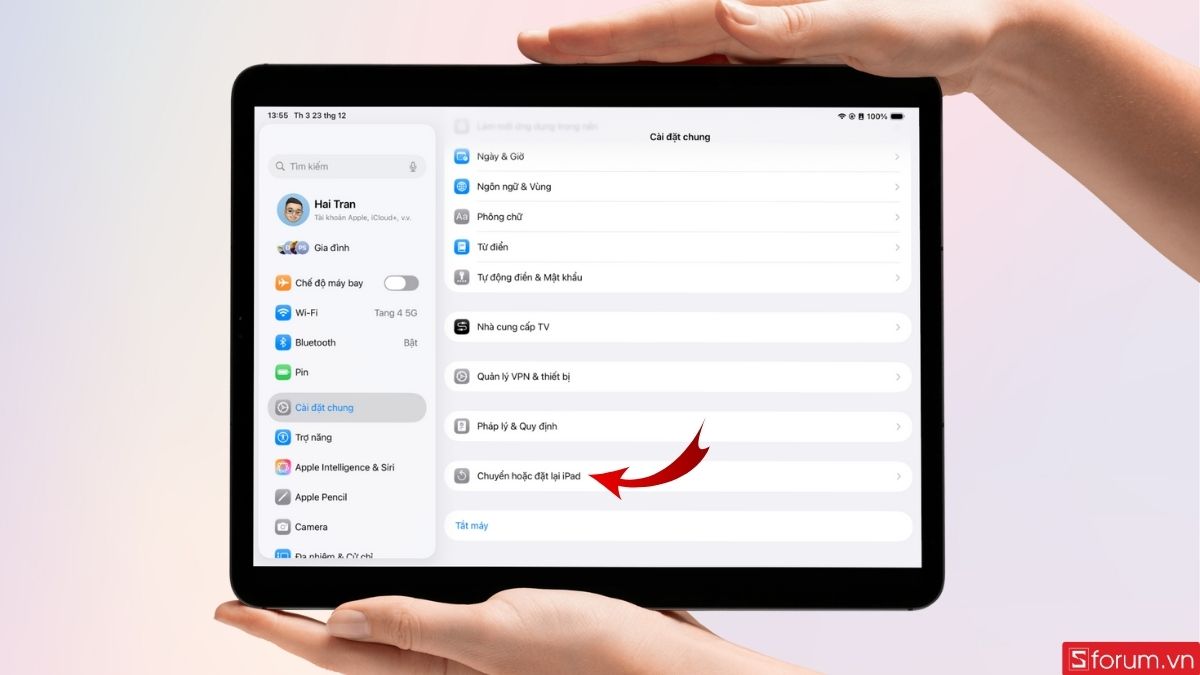 khắc phục iPad vào mạng chậm bằng đặt lại cài đặt mạng của ipad bước 3