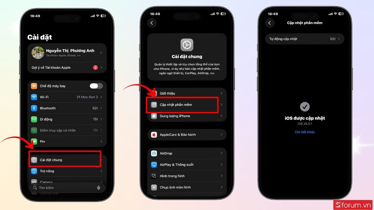 Kiểm tra xem có bản cập nhật iOS mới