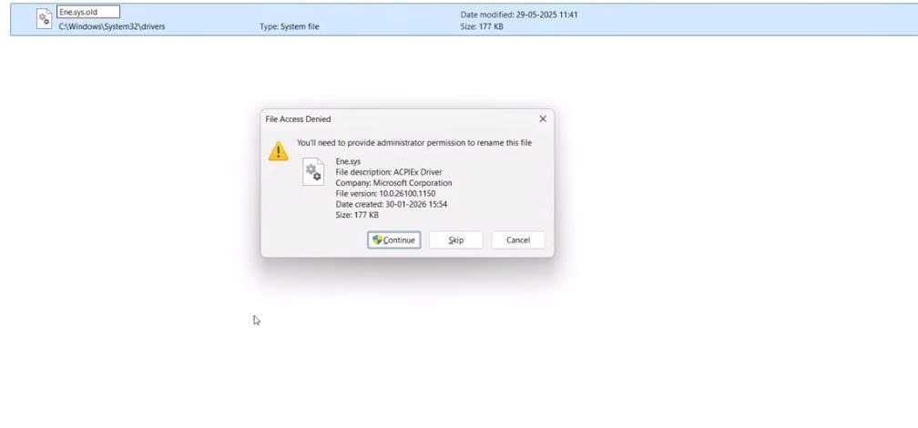 Tiến hành tìm và đổi tên file