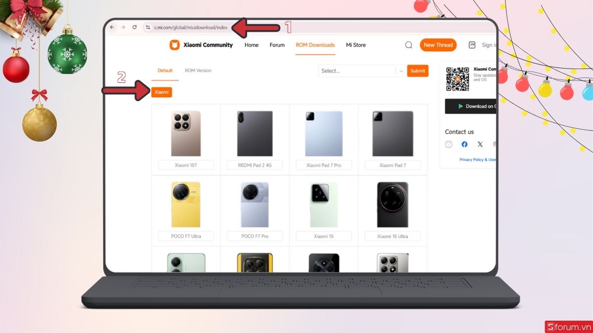 Tải ROM Fastboot phù hợp về máy tính