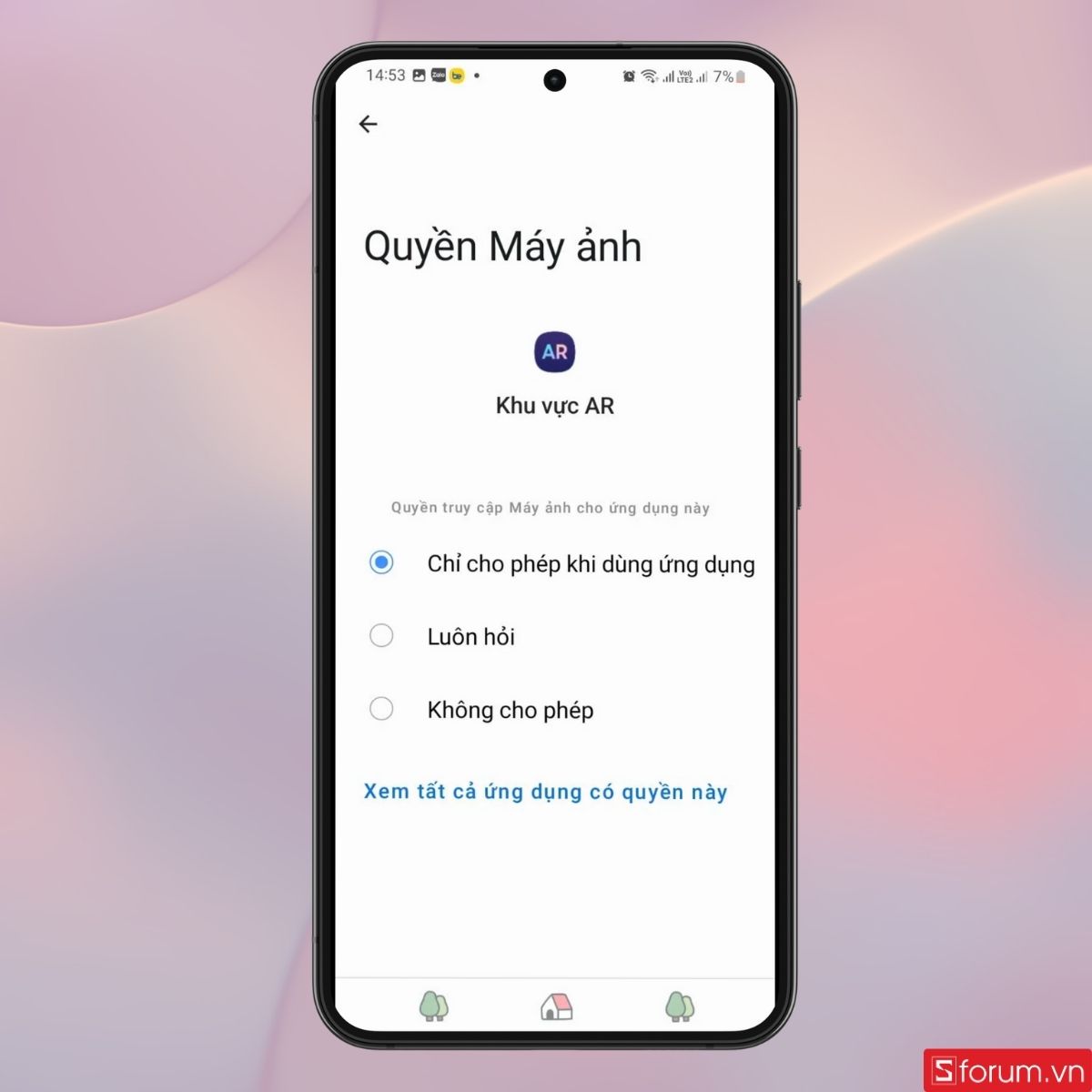 Cung cấp quyền truy cập ứng dụng