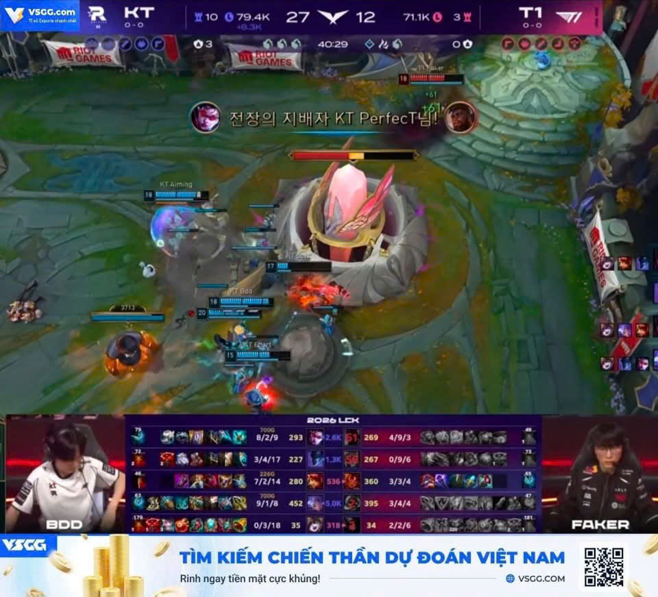T1 thi đấu vô cùng rời rạc tại ngày đầu ra quân LCK 2026