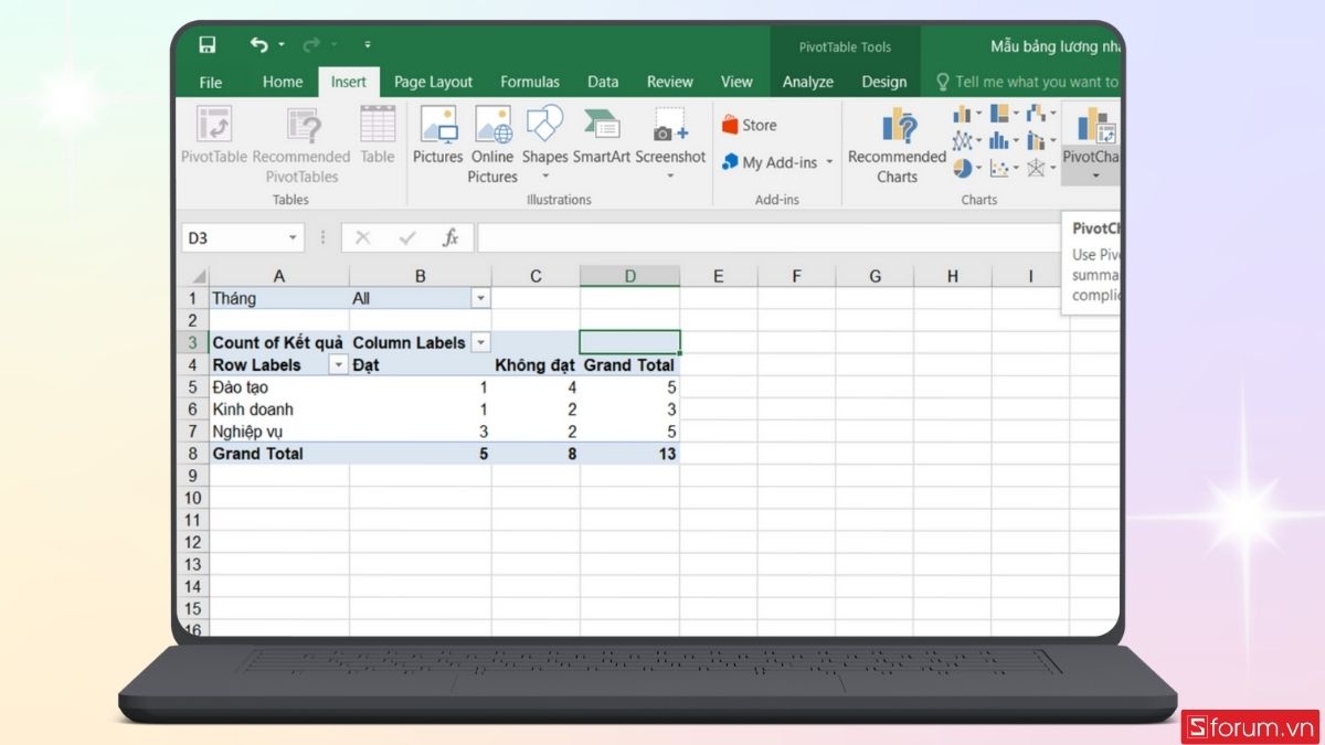 Giao diện lọc được hiển thị như hình