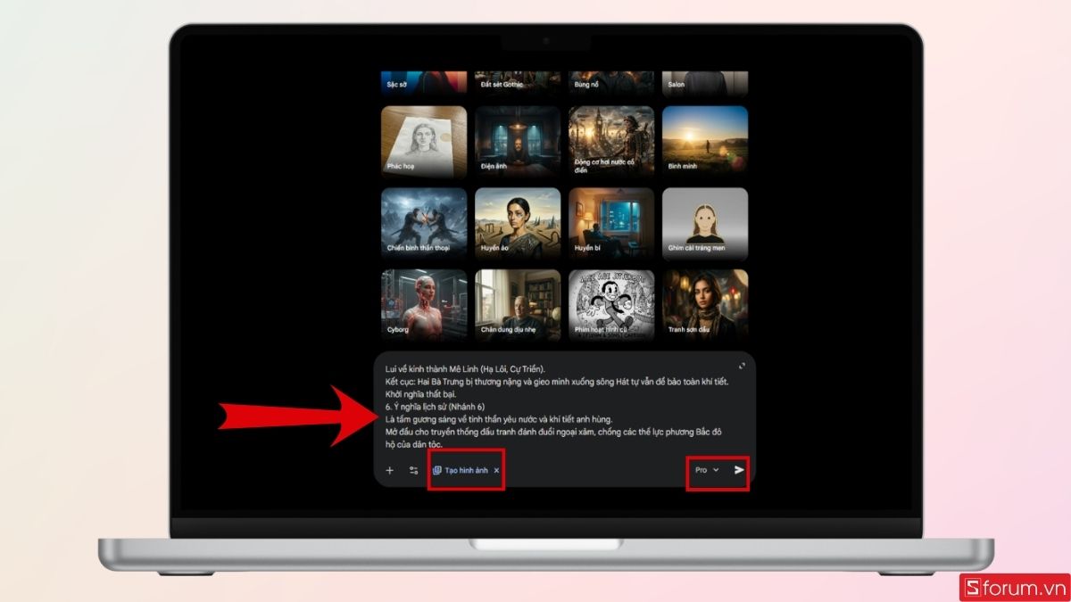 Nhập prompt chi tiết để tạo sơ đồ tư duy