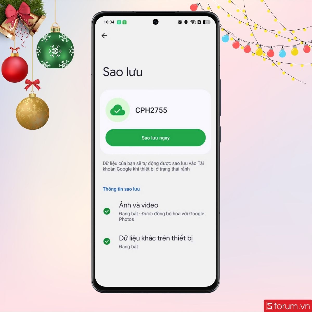 Cách lấy lại dữ liệu sau khi khôi phục cài đặt gốc OPPO - bước 6