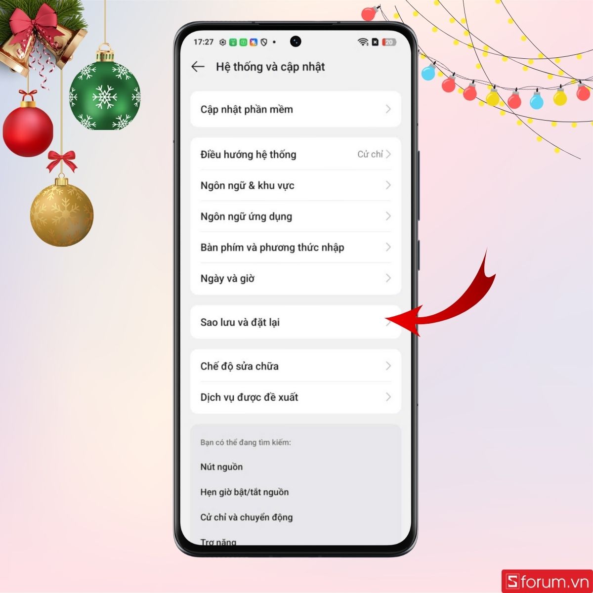 Cách lấy lại dữ liệu sau khi khôi phục cài đặt gốc OPPO - bước 3