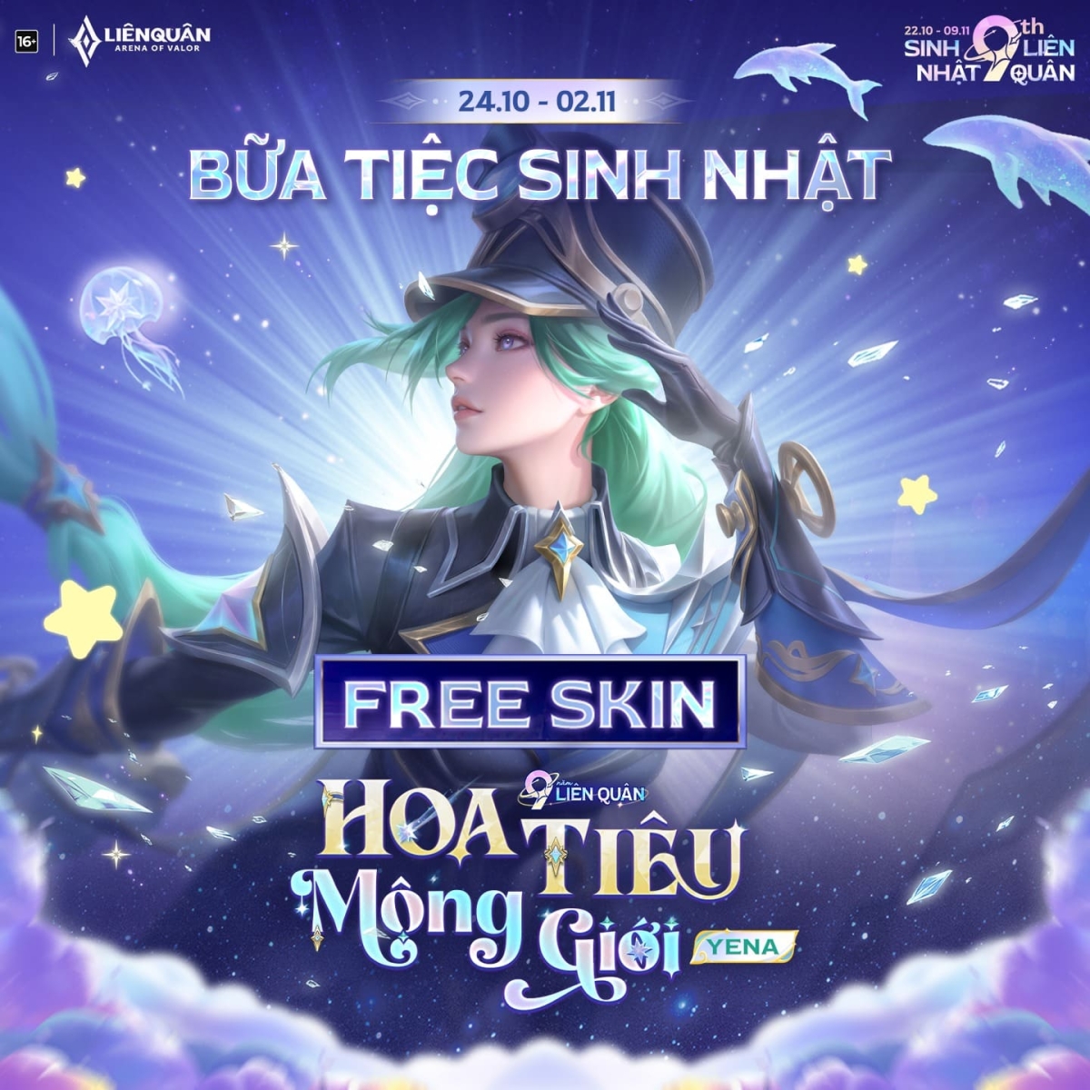 Free skin Yena Hoa Tiêu Mộng Giới