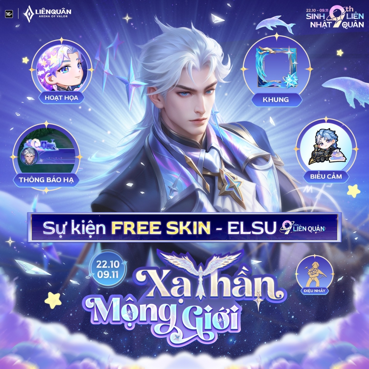Free skin Elsu cùng full bộ phụ kiện
