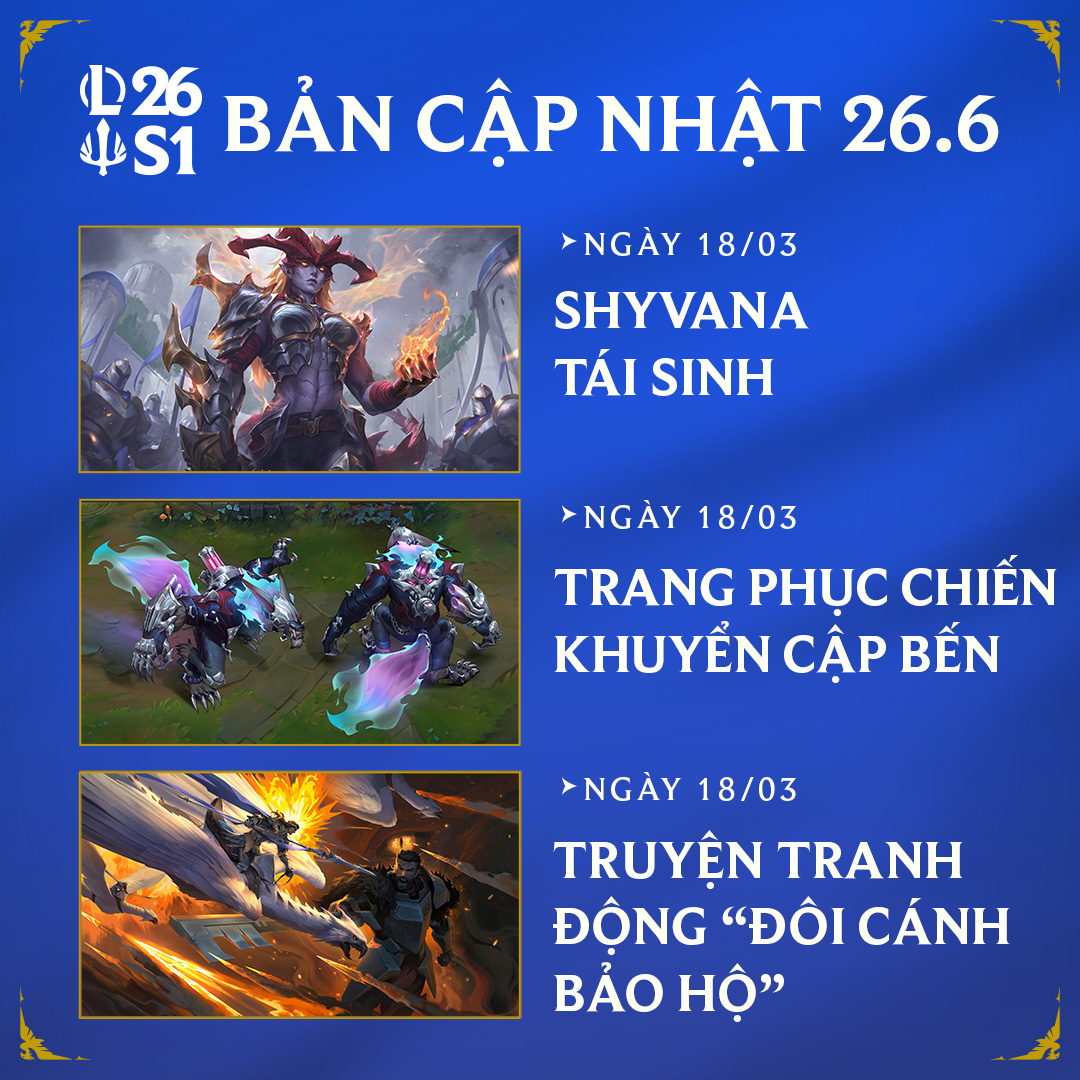 Những thay đổi khác trong phiên bản LMHT 26.6