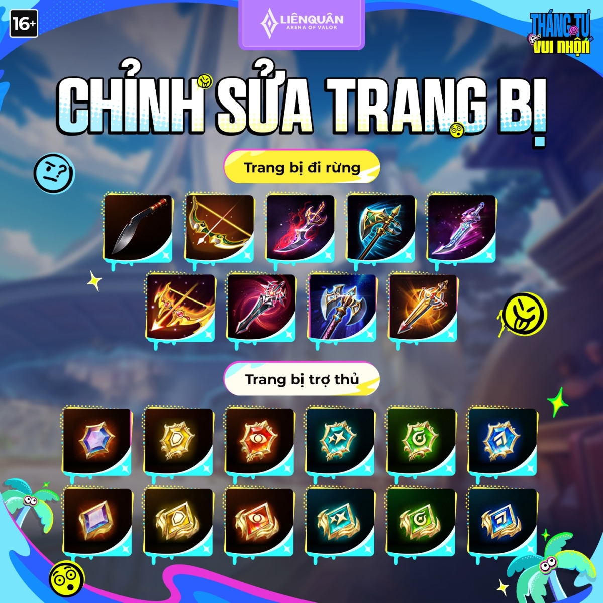 Các chỉnh sửa về trang bị Liên Quân