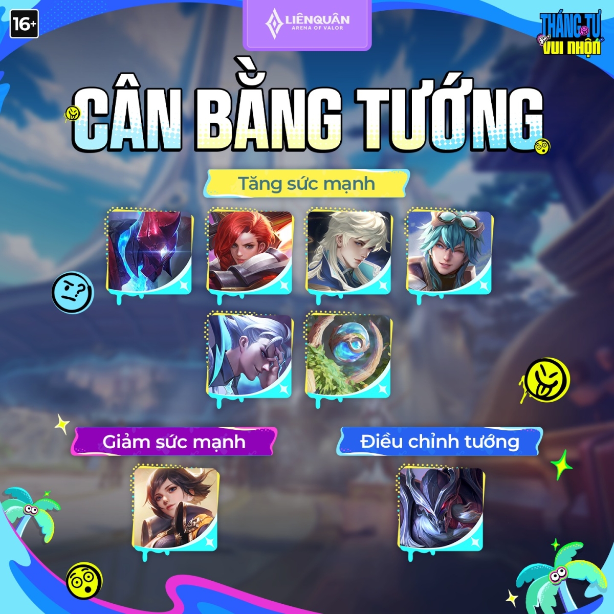 Cân bằng sức mạnh tướng phiên bản Lễ hội 5vs5