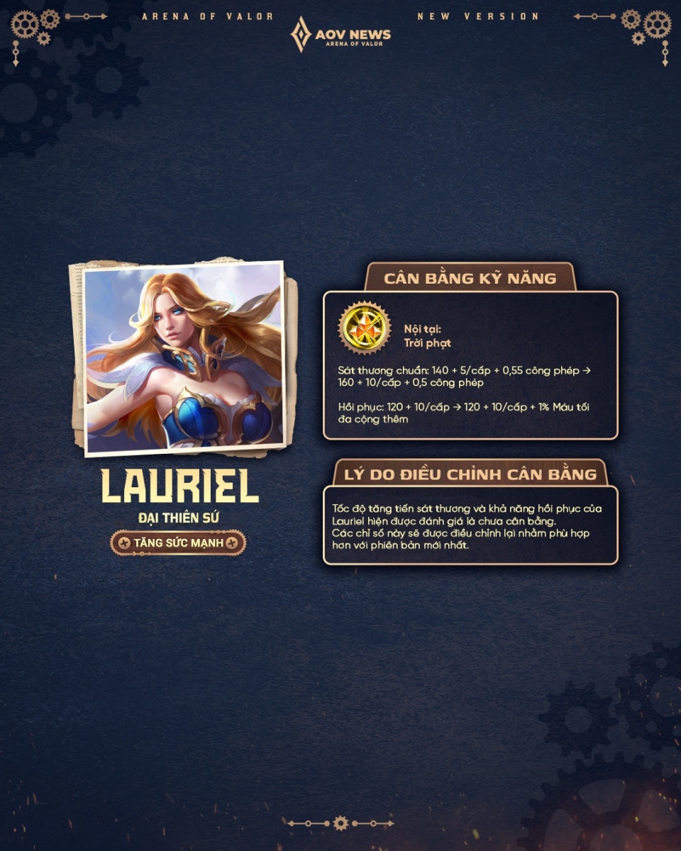 Thông tin cân bằng sức mạnh tướng Liên Quân phiên bản mới