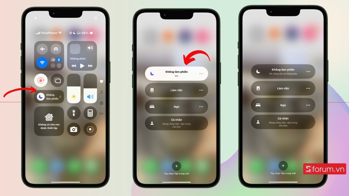 Tắt chế độ không làm phiền trên iPhone