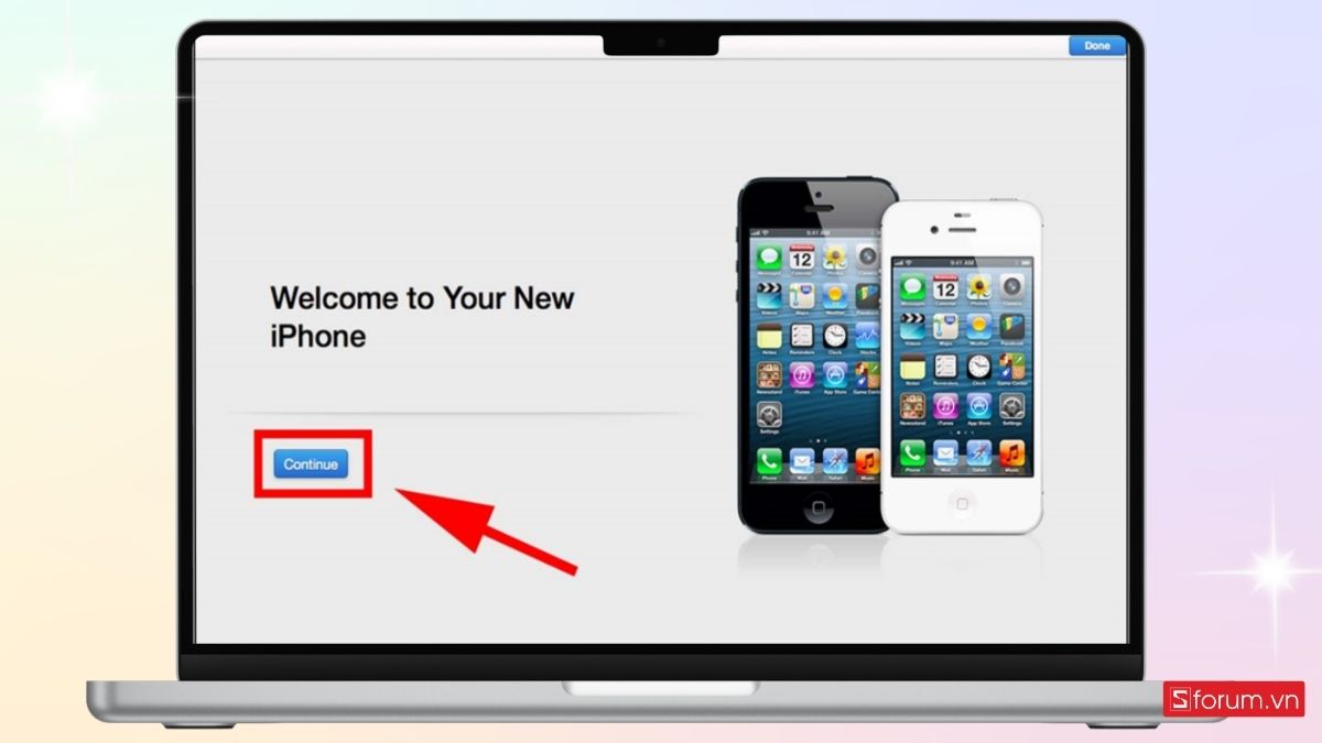 Kết nối iPhone với máy tính bằng dây cáp để mở iTunes