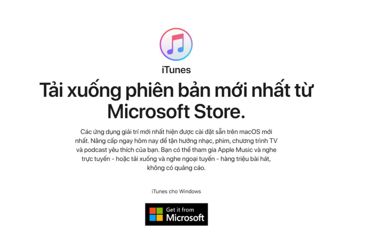 Tải xuống máy tính phiên bản iTunes mới nhất