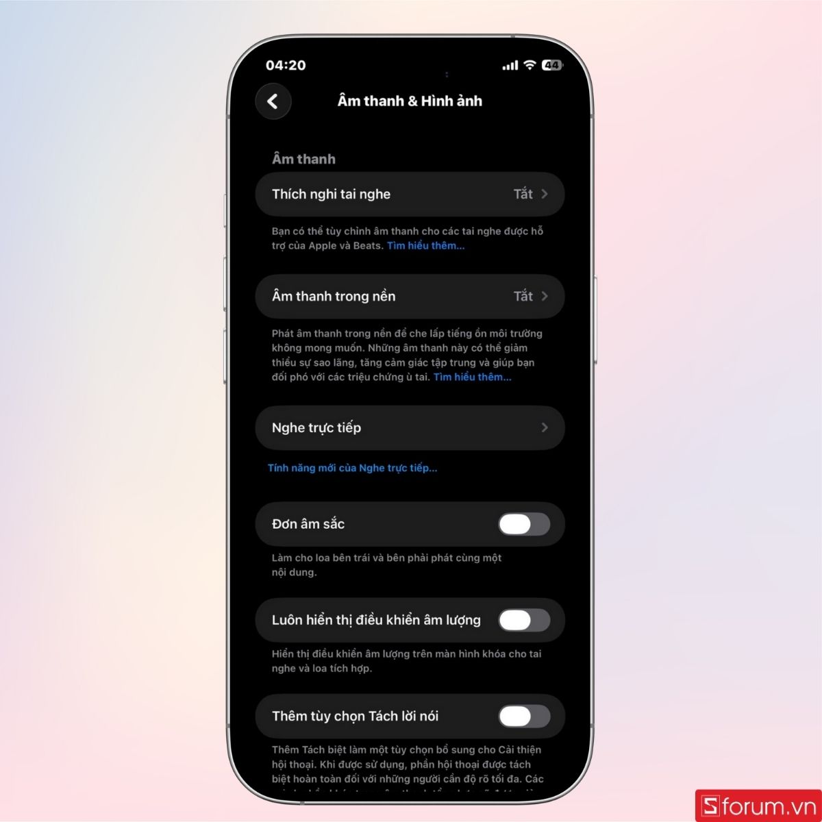 Tắt loại bỏ tiếng ồn khi lỗi mic iPhone - bước 3