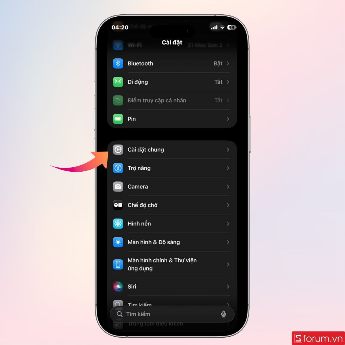 Đặt lại tất cả cài đặt khi lỗi mic iPhone - bước 2