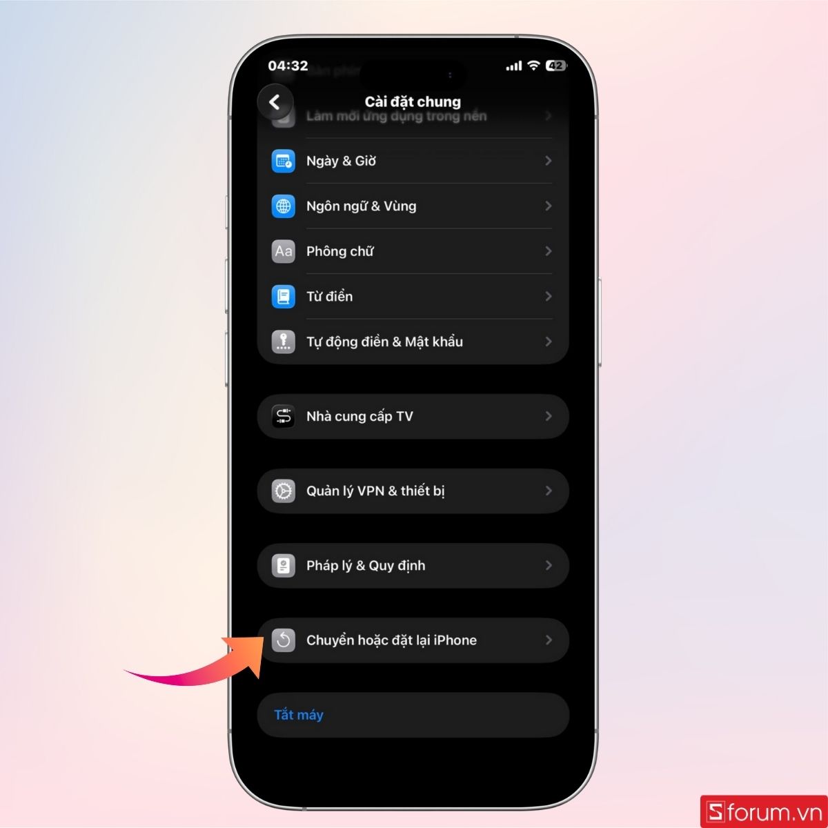 Đặt lại tất cả cài đặt khi lỗi mic iPhone - bước 3