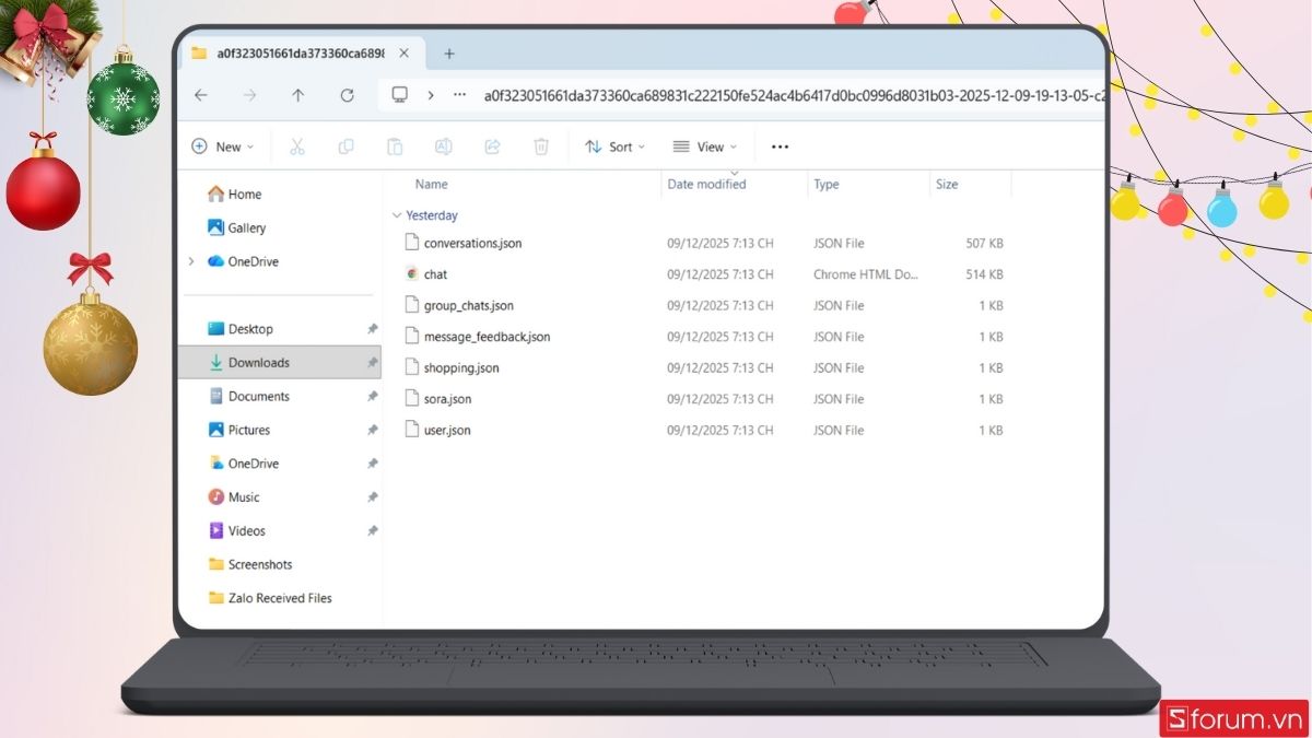 Giải nén file zip để lưu dữ liệu