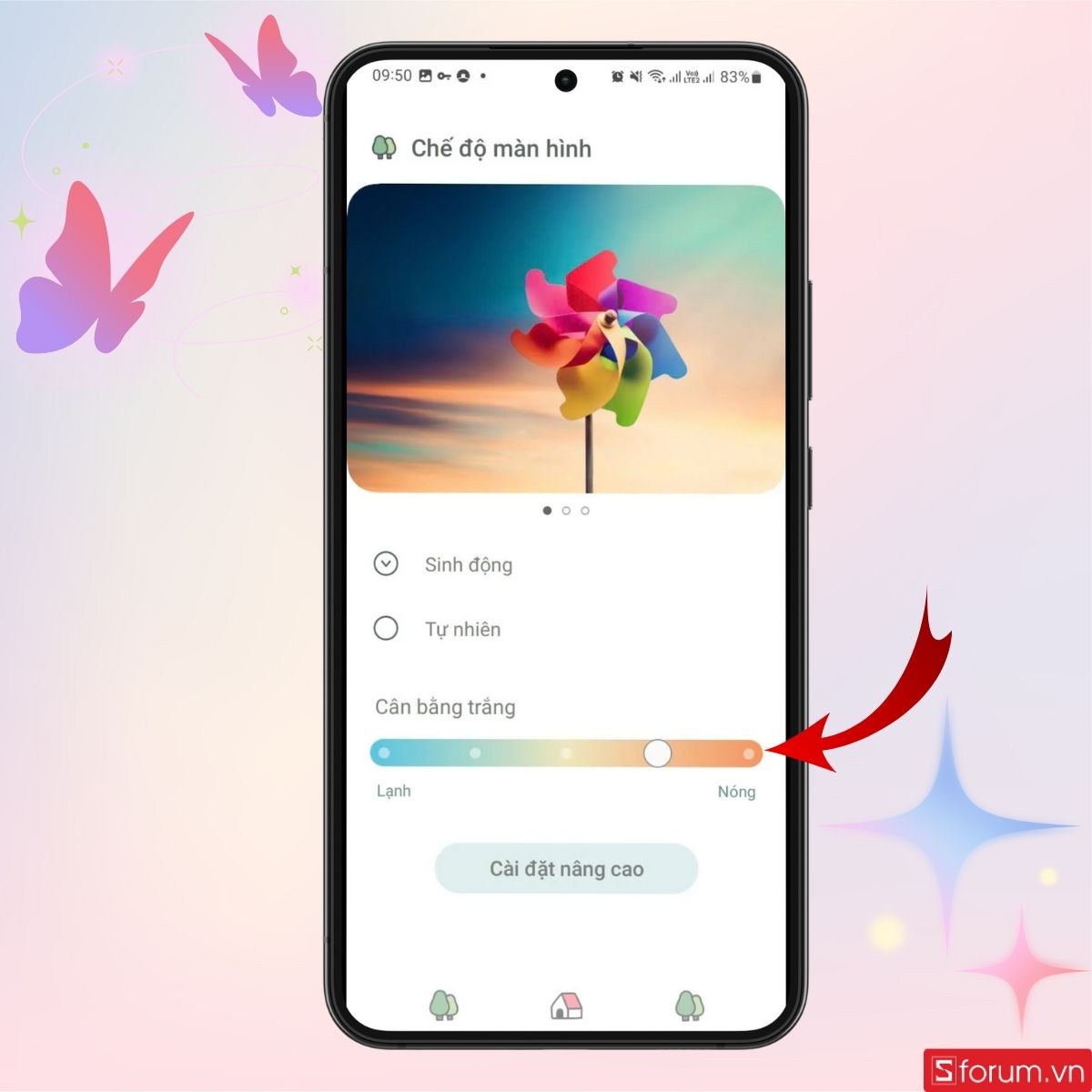 Điều chỉnh độ sáng màn hình