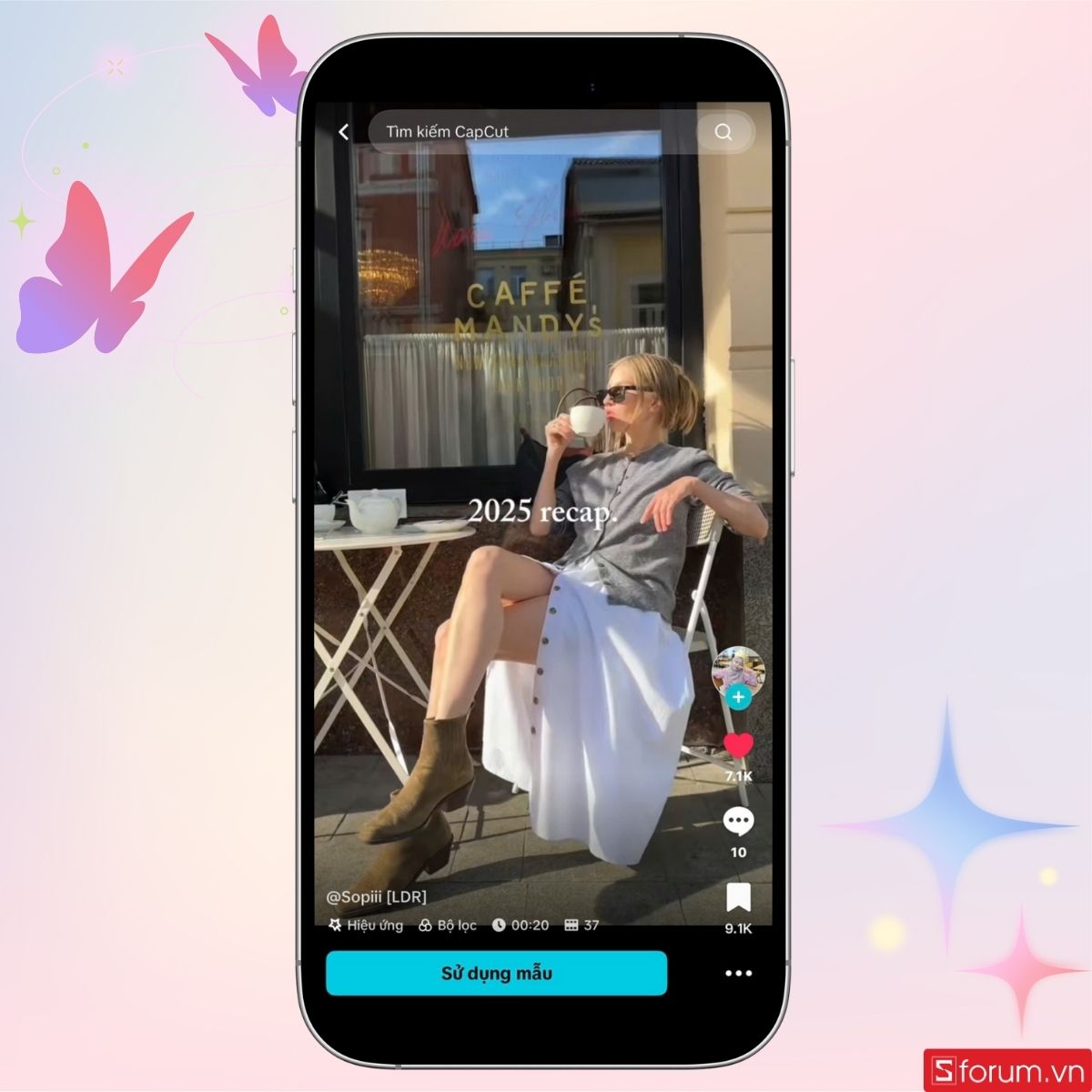 Mẫu Capcut recap tổng hợp video ngắn cực chill 