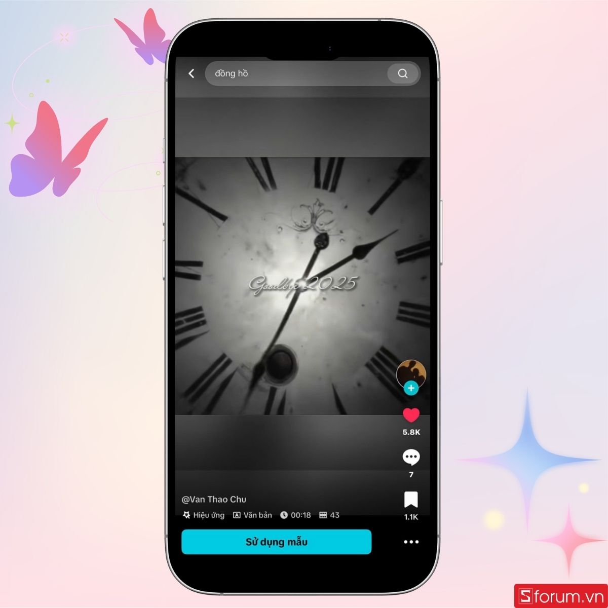 Mẫu recap 2025 đồng hồ ngược thời gian 