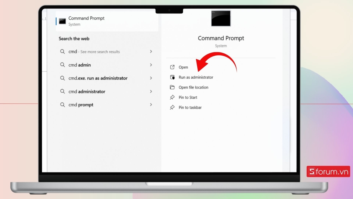 Làm mới địa chỉ IP bước 1