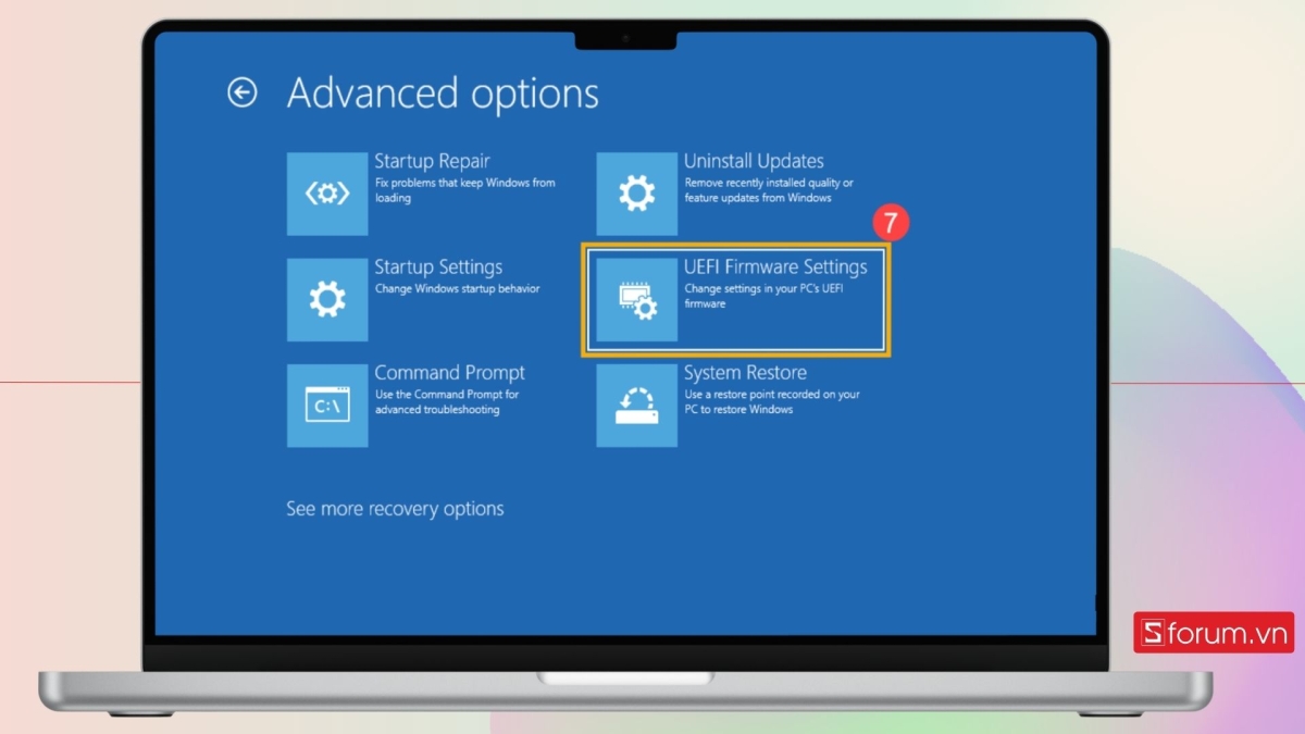 khắc phục máy tính asus không kết nối được wifi bằng thiết lập bios - bước 5