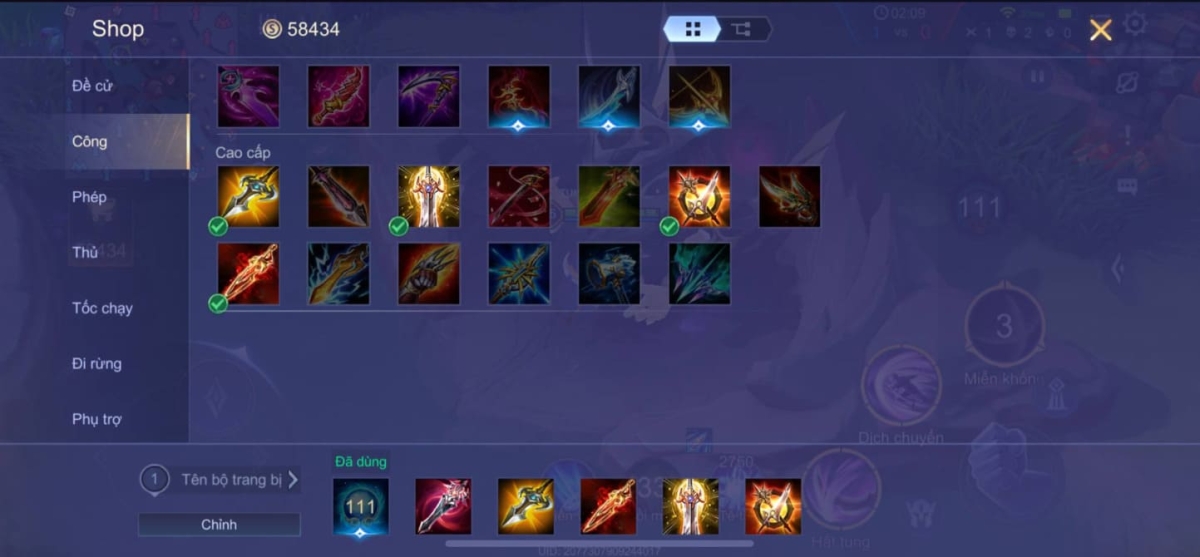 Dùng Nanh Fenrir để tăng damage cho Trừng Trị