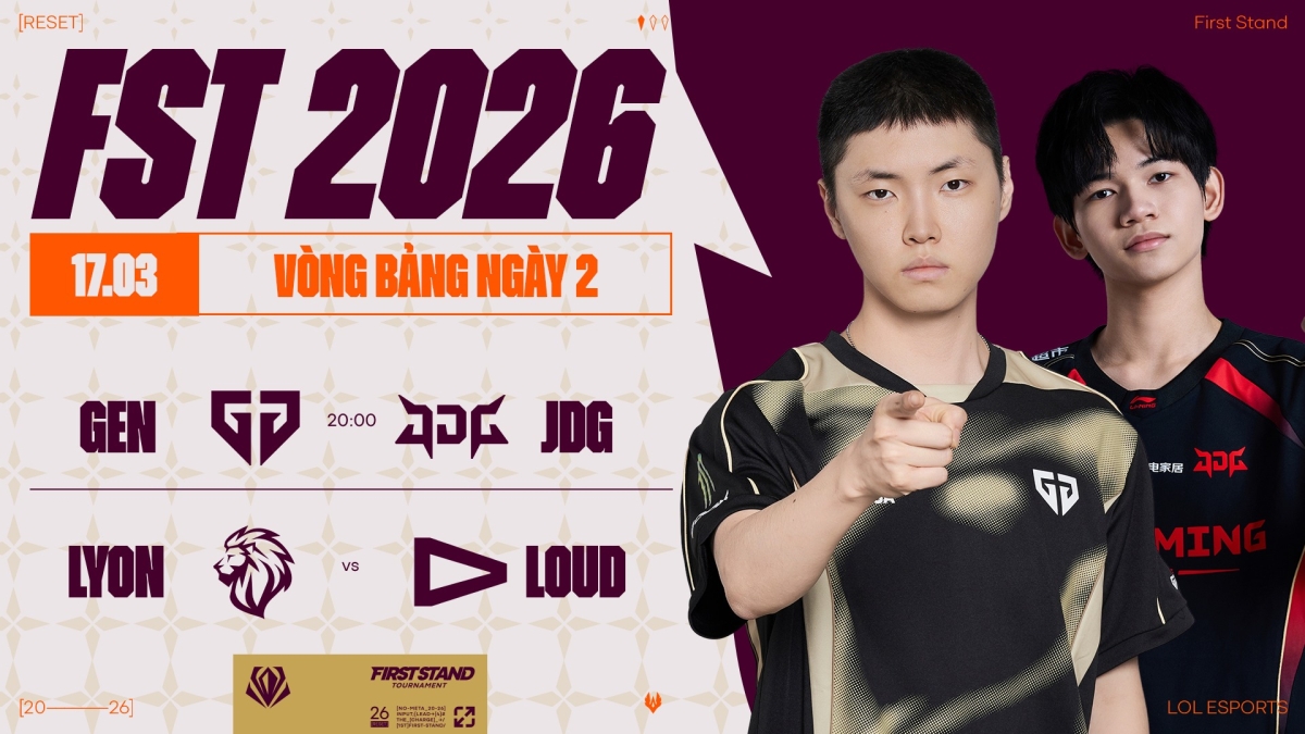 Ngày 2 First Stand 2026: Gen.G thị uy sức mạnh, LYON tạo địa chấn trong loạt BO5 nghẹt thở
