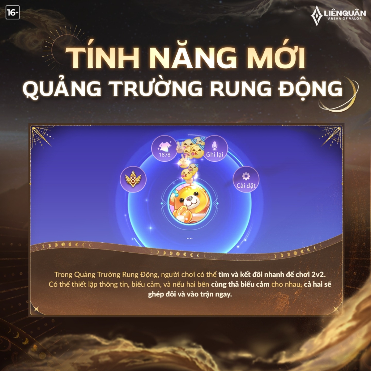 Tính năng mới Quảng Trường Rung Động