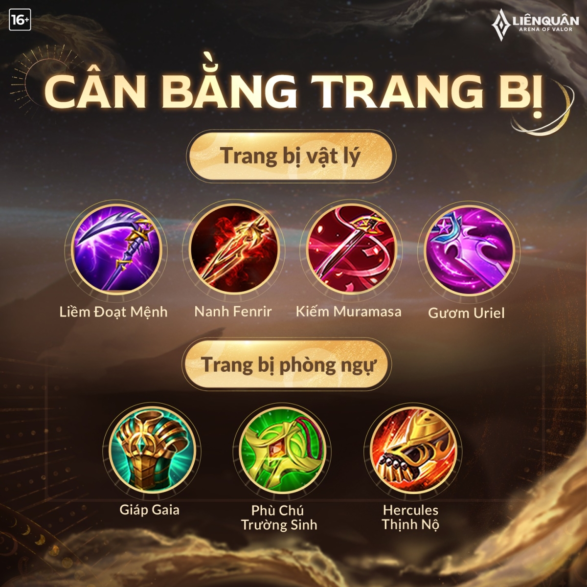 Cân bằng trang bị Liên Quân