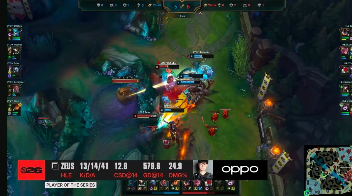POM cho Zeus tại bán kết MSI 2026
