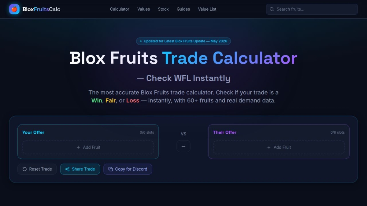 Những thuật ngữ giao dịch xuất hiện trong Blox Fruits