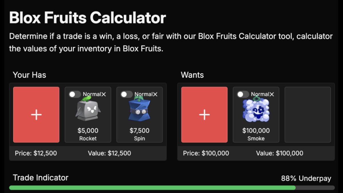 Demand ảnh hưởng cực lớn đến value trong Blox Fruits