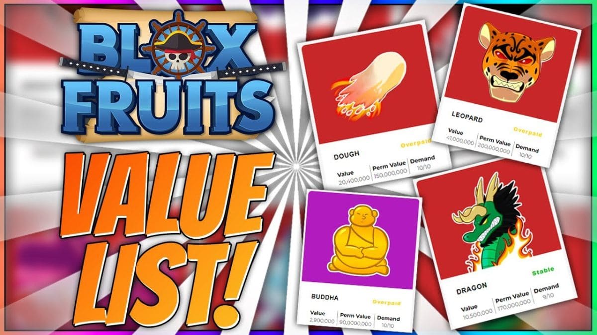 Blox Fruits value list: Bảng giá trái ác quỷ chuẩn 2026