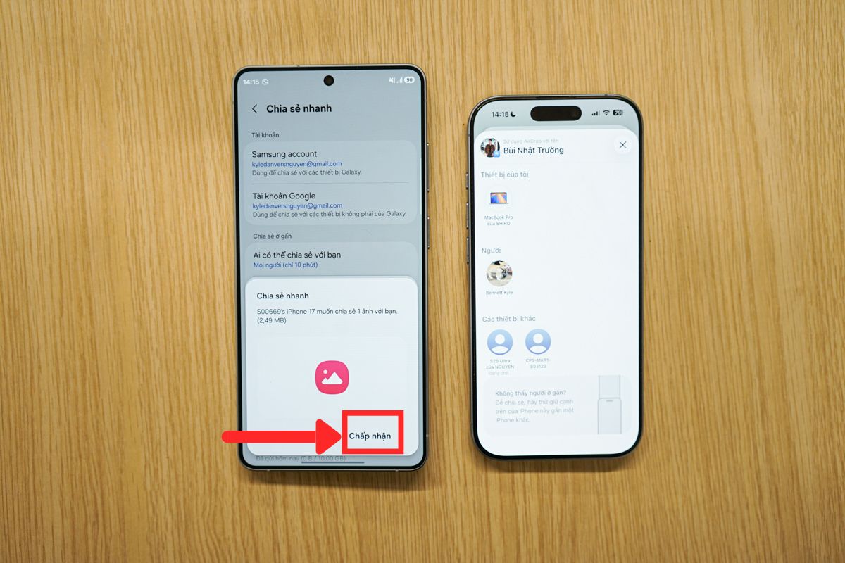 Nếu chia sẻ các file dữ liệu nhẹ thì bạn chỉ mất gần 5 phút để hoàn thành