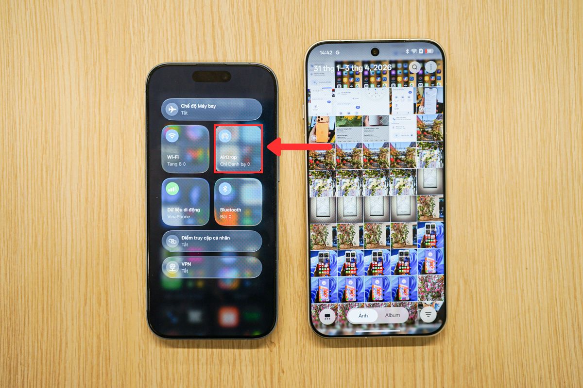 Mở Airdrop trên iPhone của bạn