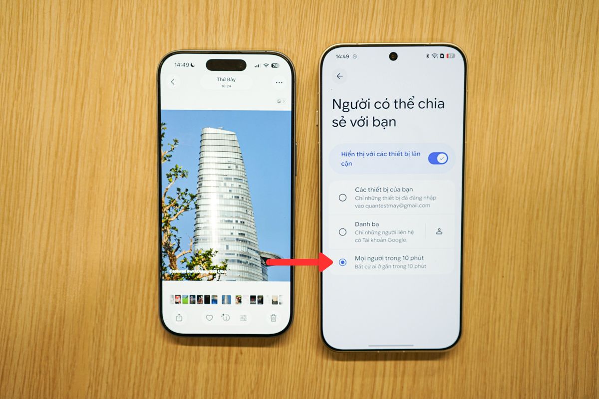 Bật chế độ mọi người trong 10 phút