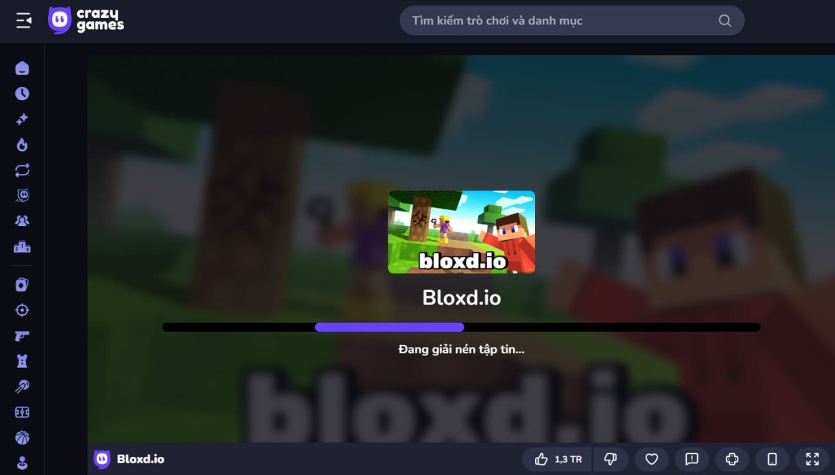 Truy cập vào Bloxd io Crazy Games