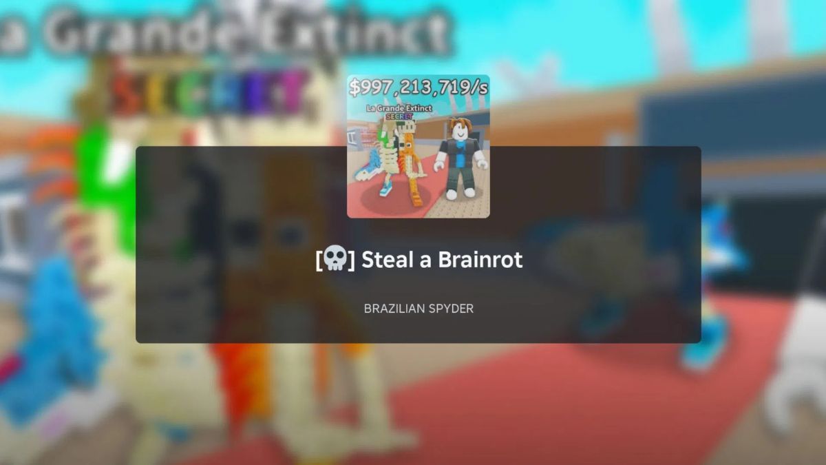 Vào đúng Steal a Brainrot trên Roblox