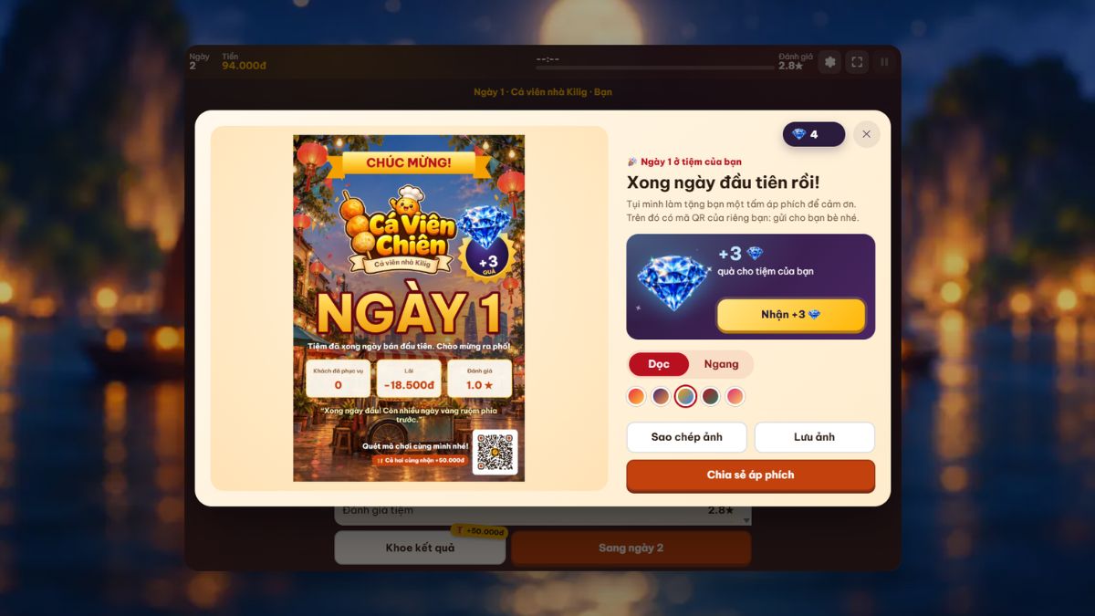 Mẹo quản lý nguyên liệu và tối ưu lợi nhuận game Cá Viên Chiên