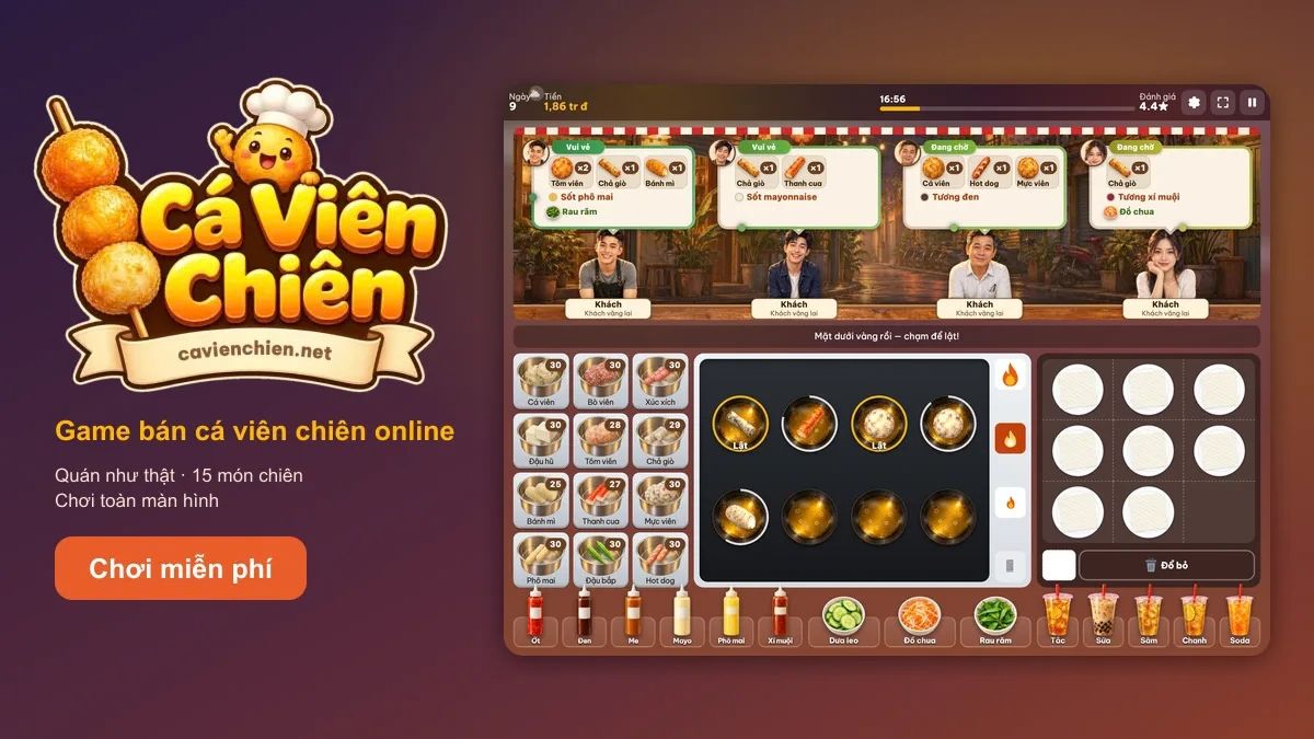Cách chơi game Cá Viên Chiên chuẩn chỉnh cho người mới bắt đầu