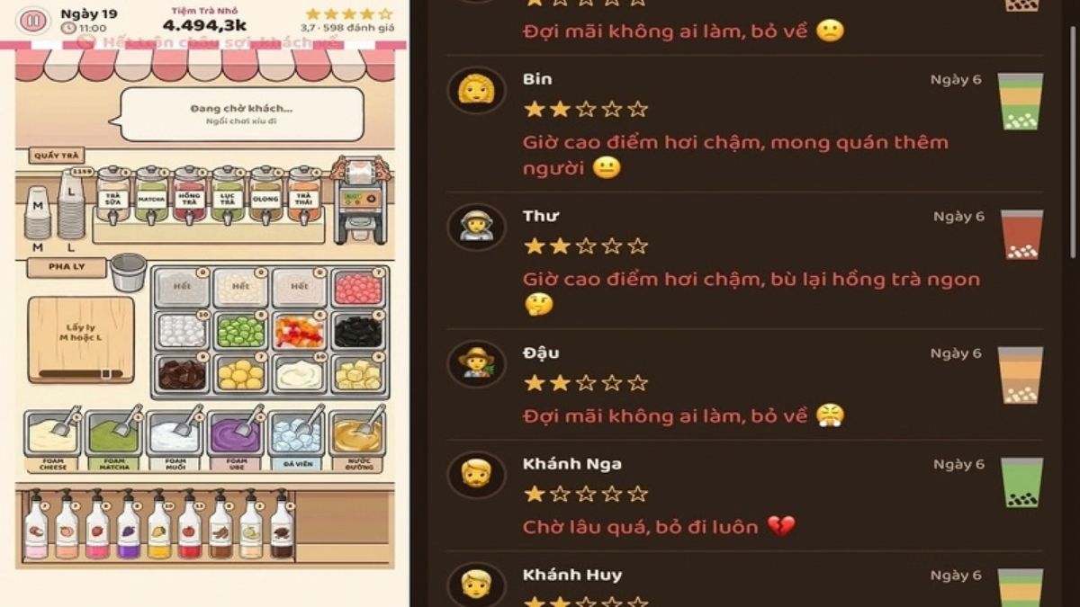 Mẹo chơi Tiệm Trà Sữa Nhỏ