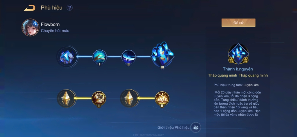 Phù hiệu chuyên cho Xạ Thủ