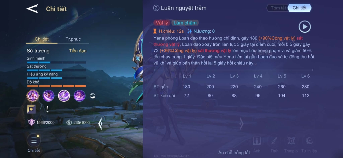 Chiêu 2 - Luân Nguyệt Trảm và Tứ Nguyệt Trảm