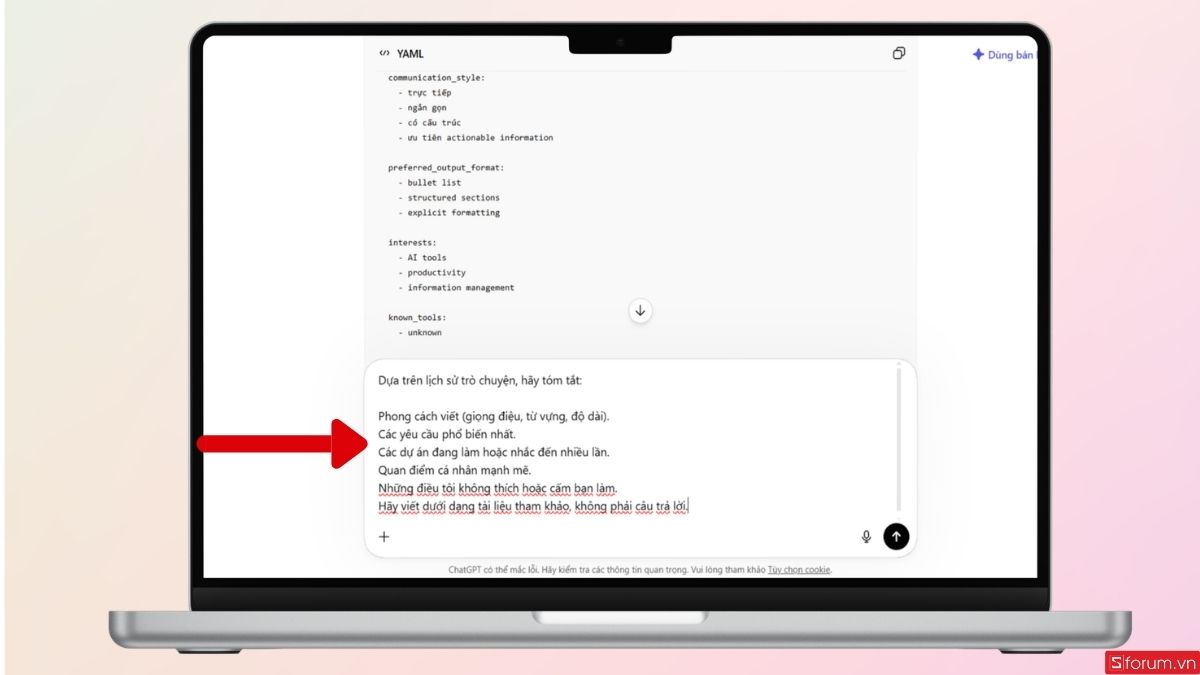 Tiếp tục nhập thêm prompt để yêu cầu ChatGPT phân tích sâu hơn về dữ liệu